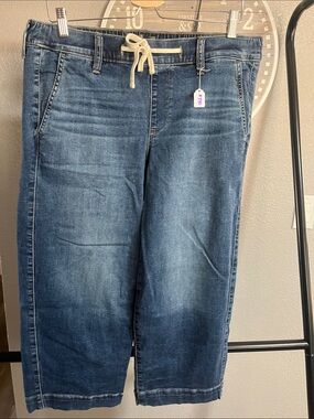 #230 Torrid Dark Blue Relaxed Drawstring Jeans